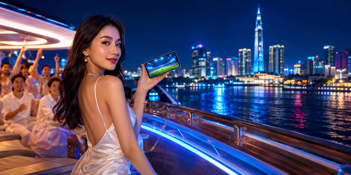 Người chơi esports tại TP. Hồ Chí Minh theo dõi kèo League of Legends trong ánh đèn neon